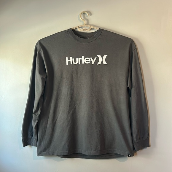 Grey Hurley Long Sleeve Shirt XXL - Picture 2 of 8